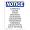 Signmission Safety Sign, OSHA Notice, 5" Height, Flammable Liquids Attach Grounding Sign, Portrait OS-NS-D-35-V-12768 - alternate 1
